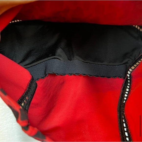 Michi Primal Red Leopard Long Sleeve Crop Top - Picture 6 of 6